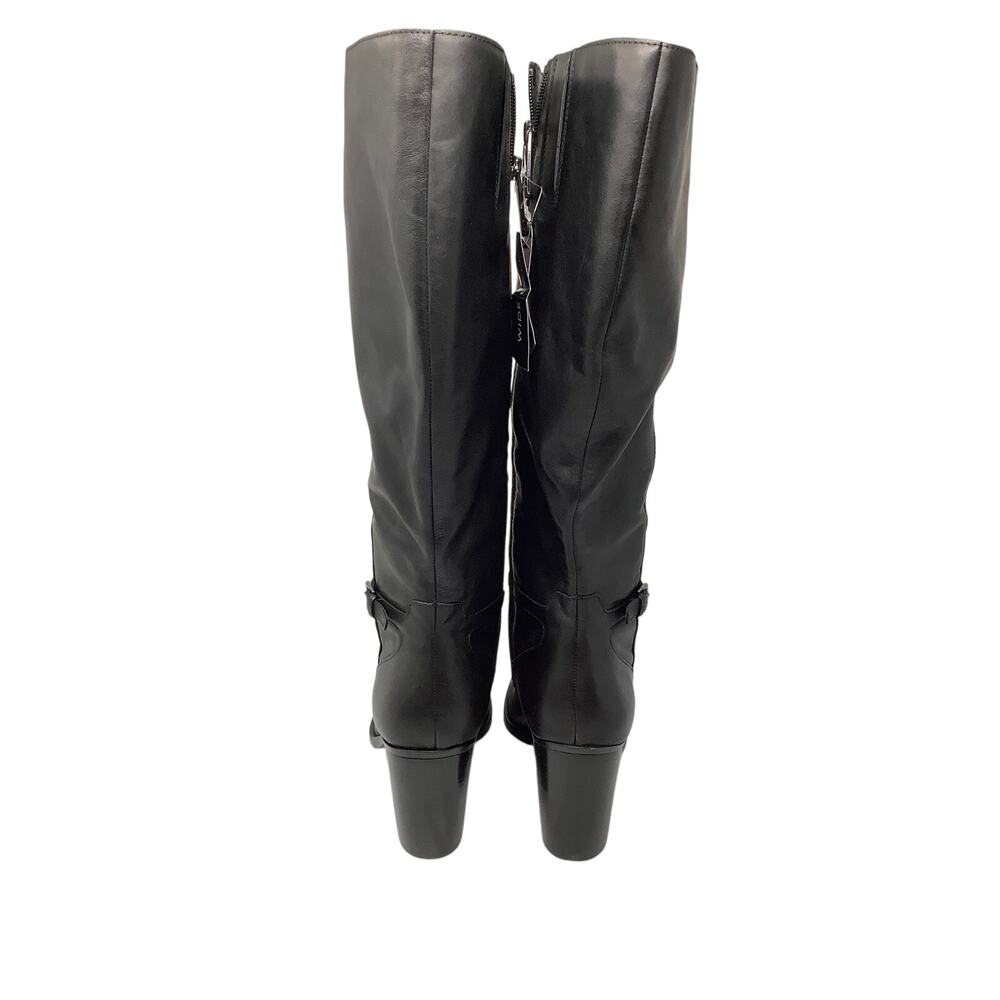 Naturalizer Women's 11M WC Black Leather Kalina Knee High Boot Wide Calf OS20-22 - Picture 5 of 8